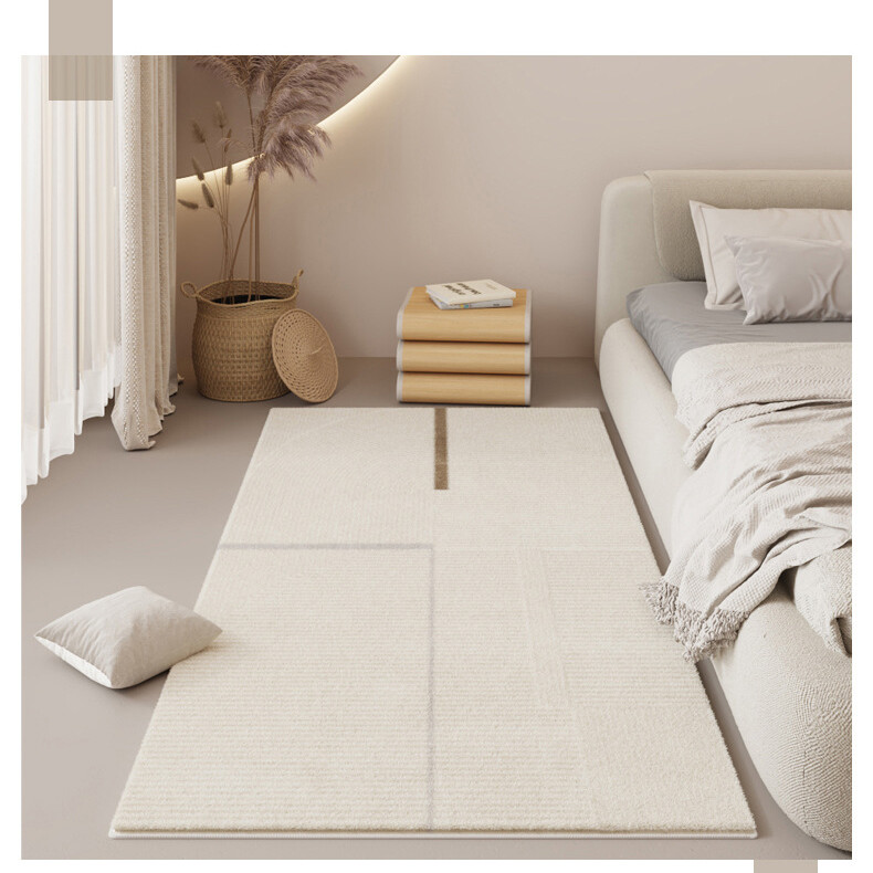 蓝翼 卧室地毯地垫现代简约高级飘窗茶几毯客厅全铺家用防滑床边毯